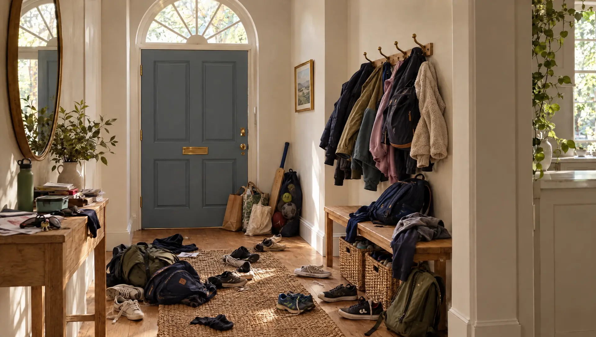The entrance, before